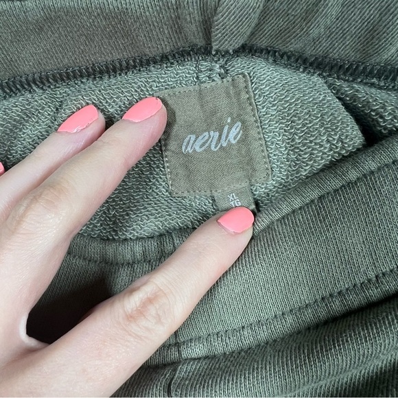 Aerie Green High Rise Sweatpants - Picture 4 of 6